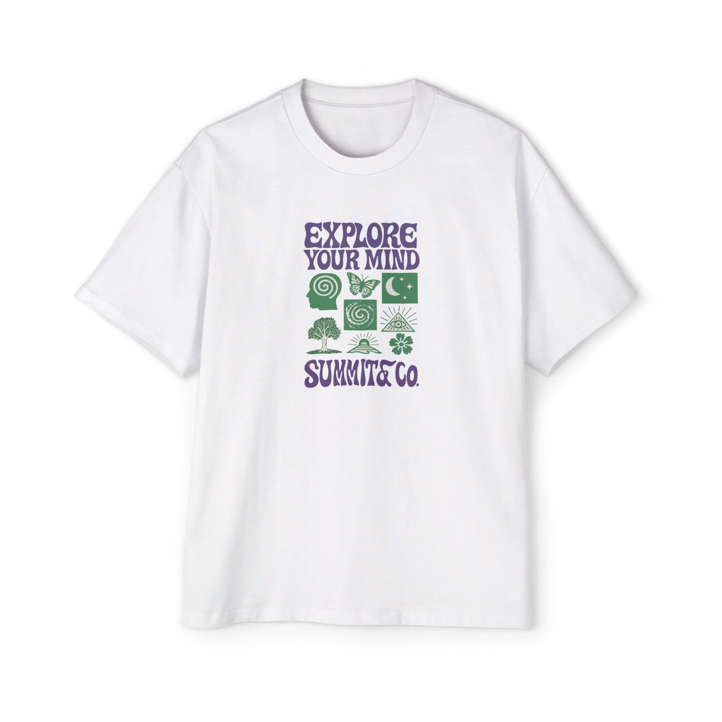Men's Heavy Oversized Tee - Explore Your Mind T-Shirt