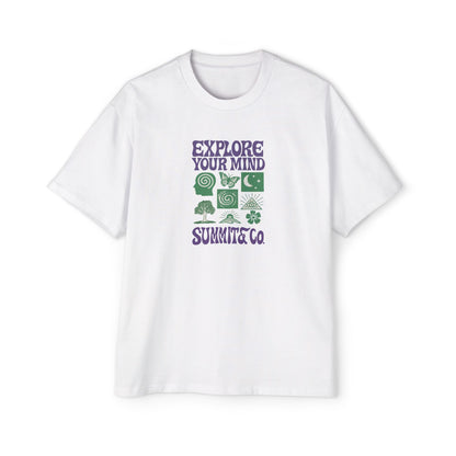 Men's Heavy Oversized Tee - Explore Your Mind T-Shirt