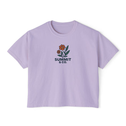 Summit&Co.Women Boxy Tee Floral