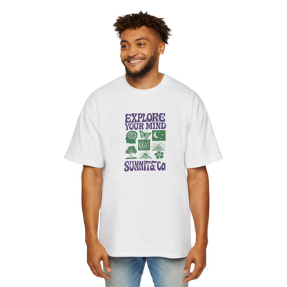 Men's Heavy Oversized Tee - Explore Your Mind T-Shirt