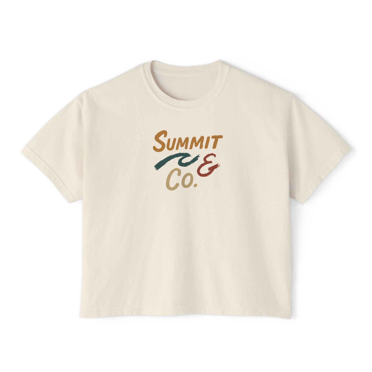 Summit&Co. Women Boxy Tee-Brushy