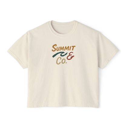 Summit&Co. Women Boxy Tee-Brushy