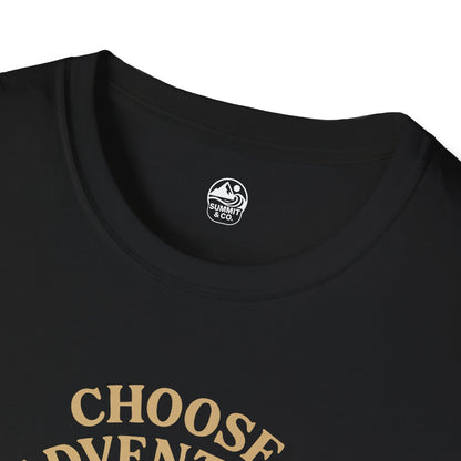 Summit&Co. Softstyle Tee-Choose Adventure (Back)