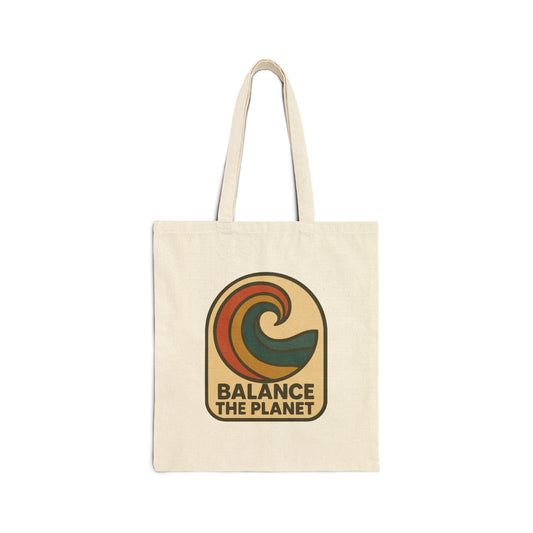 Eco-Friendly Balance The Planet Cotton Canvas Tote Bag