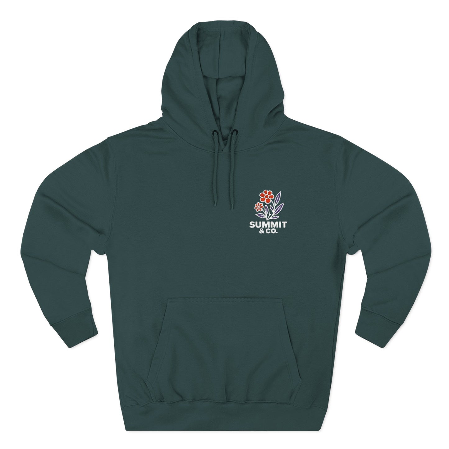 Summit&Co. Women's Embroidery Flower Hoodie