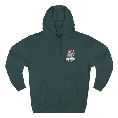 Summit&Co. Women's Embroidery Flower Hoodie