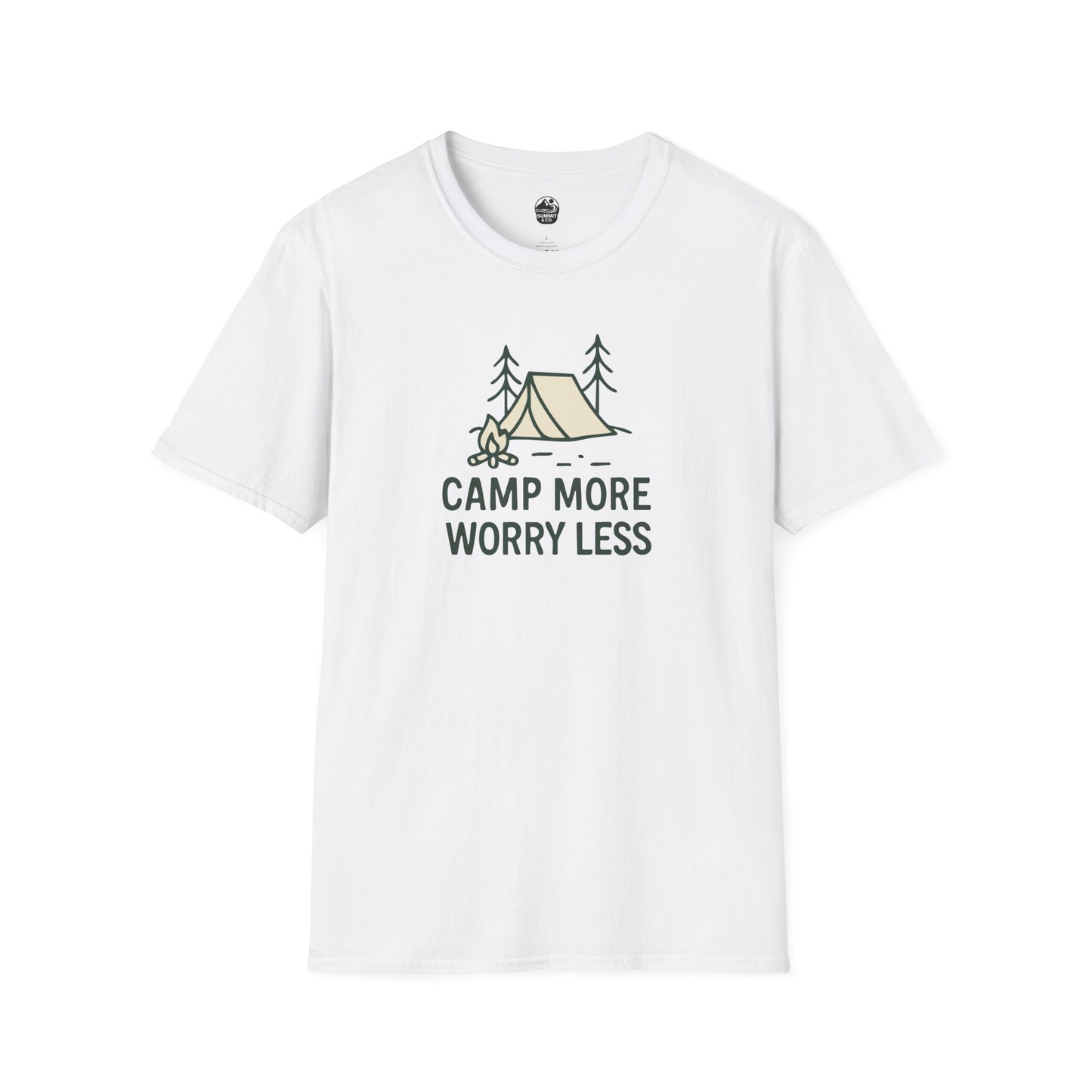 Summit&Co. Softstyle Tee-Camp More Worry Less