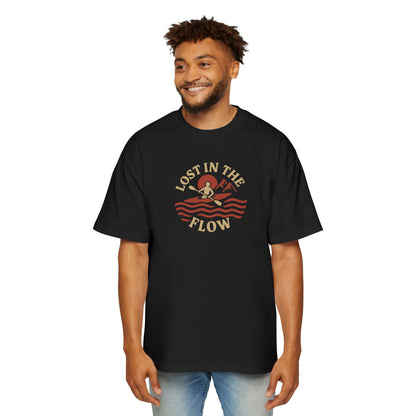 Men's Heavy Oversized Tee - Lost In the Flow T-Shirt