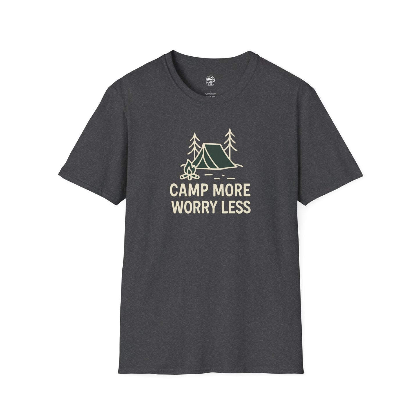 Summit&Co. Softstyle Tee-Camp More Worry Less