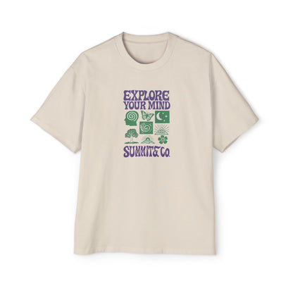 Men's Heavy Oversized Tee - Explore Your Mind T-Shirt