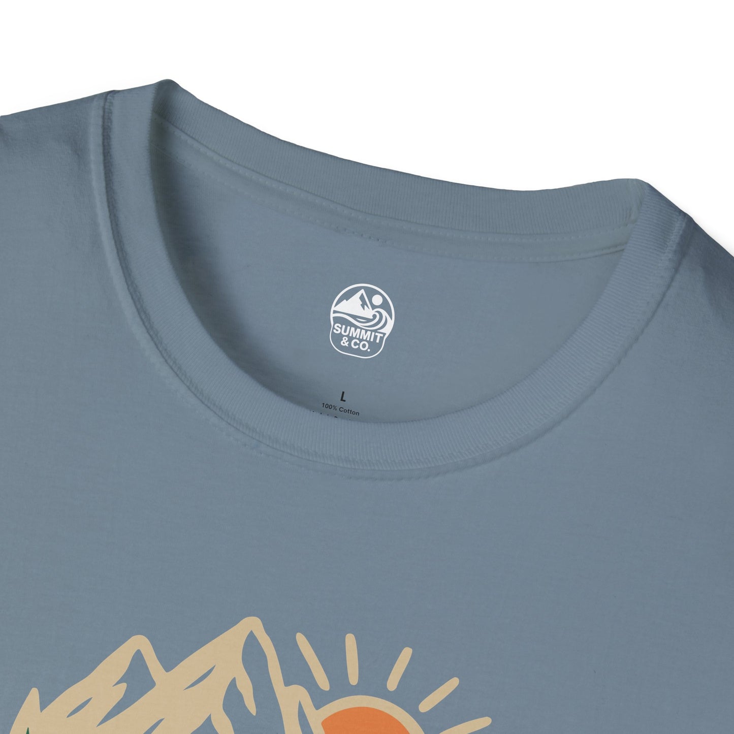 Summit&Co. Softstyle Tee-Brushed Mountains