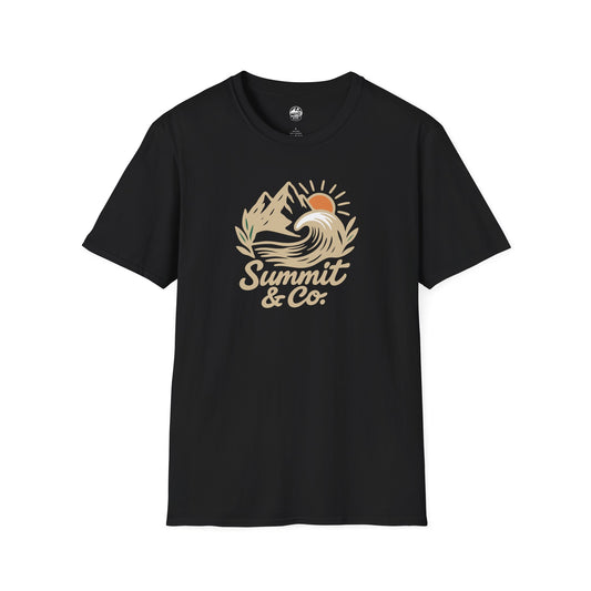 Summit&Co. Softstyle Tee-Brushed Mountains