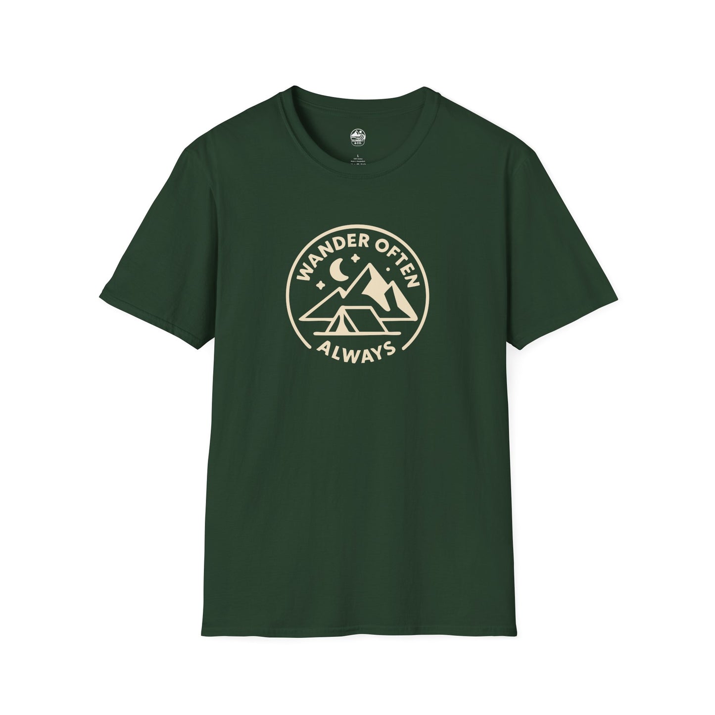 Summit&Co.  Softstyle Tee-Wander Often Always