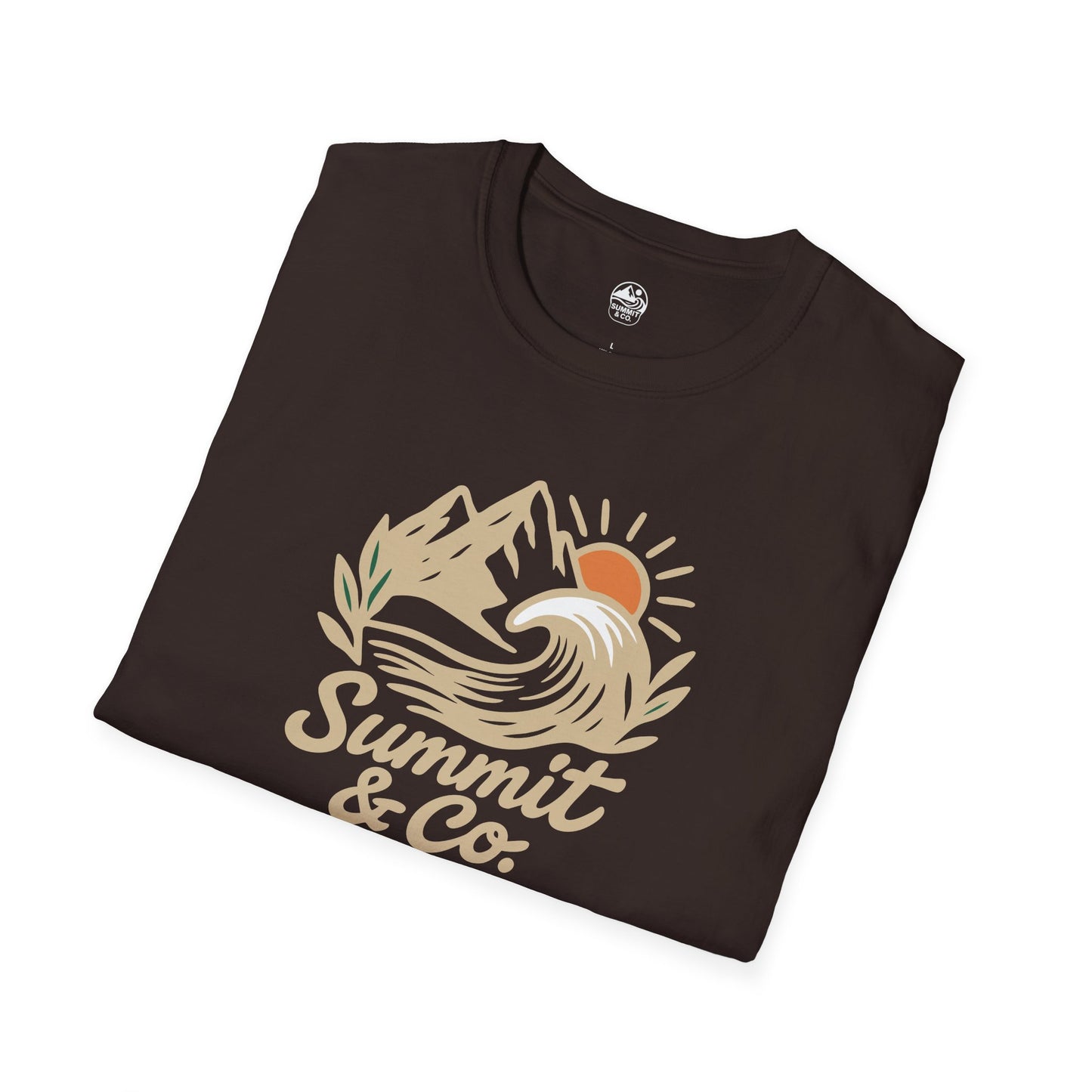 Summit&Co. Softstyle Tee-Brushed Mountains