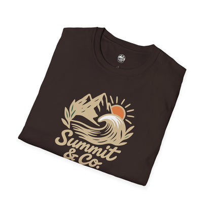 Summit&Co. Softstyle Tee-Brushed Mountains