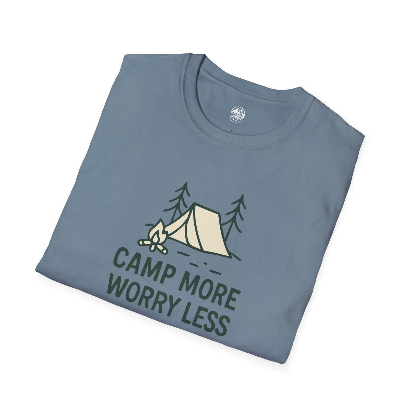 Summit&Co. Softstyle Tee-Camp More Worry Less