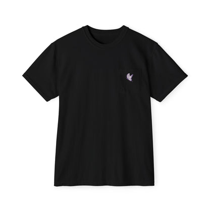 Comfortable Women's Pocket T-Shirt | Butterfly