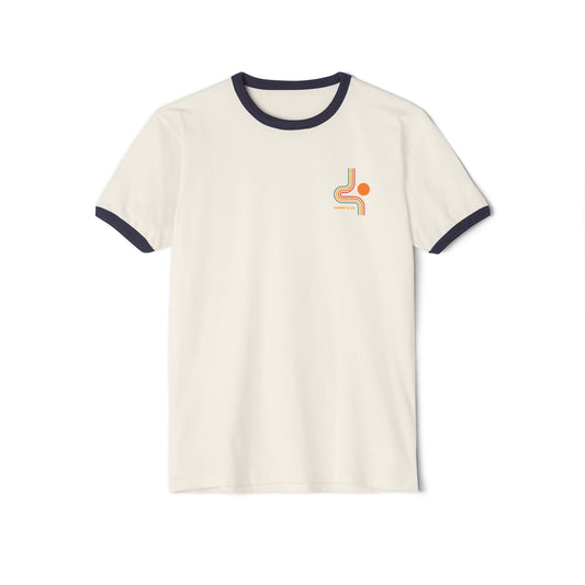 Summit&Co. Women's Ringer Abstract Logo Tee