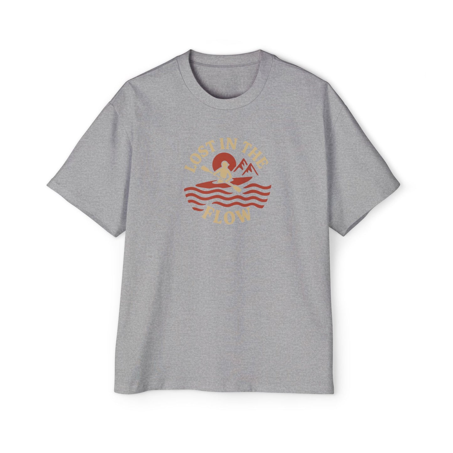 Men's Heavy Oversized Tee - Lost In the Flow T-Shirt