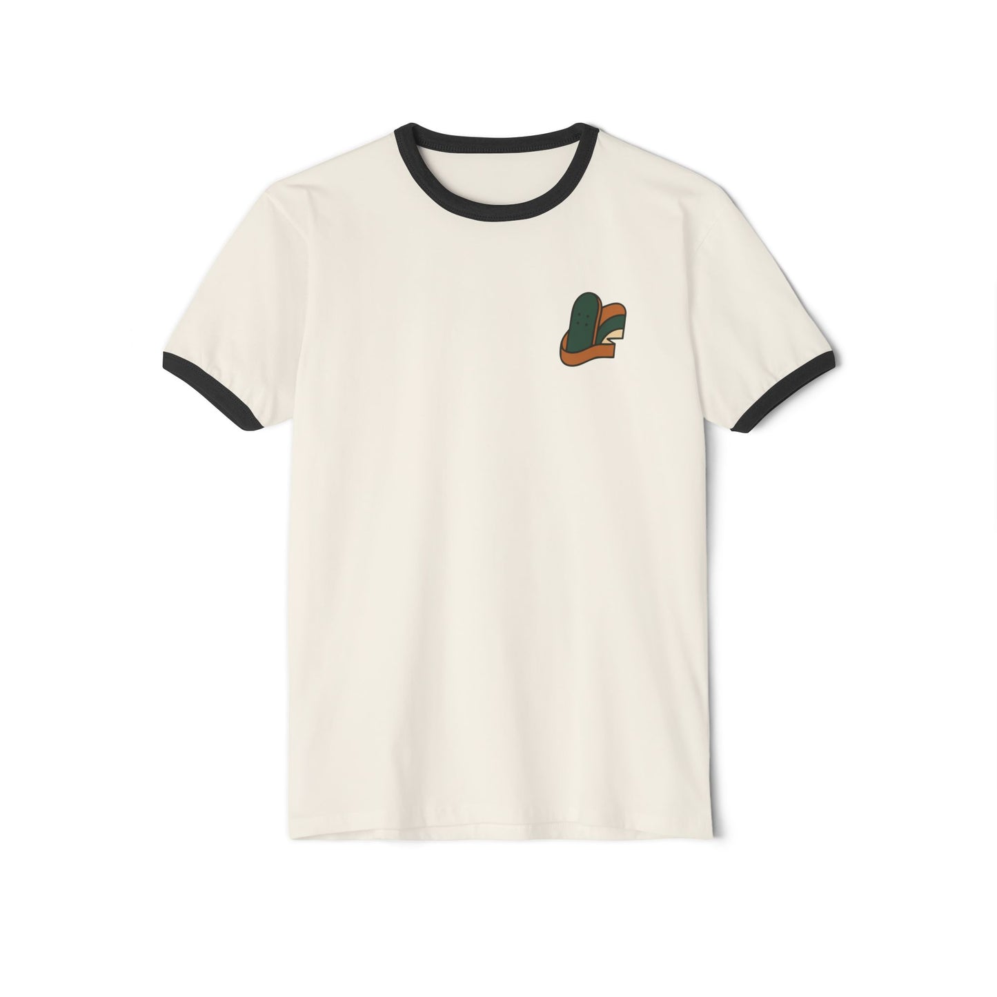 Skate Cotton Ringer T-Shirt – Eco-Friendly Style for Nature Lovers