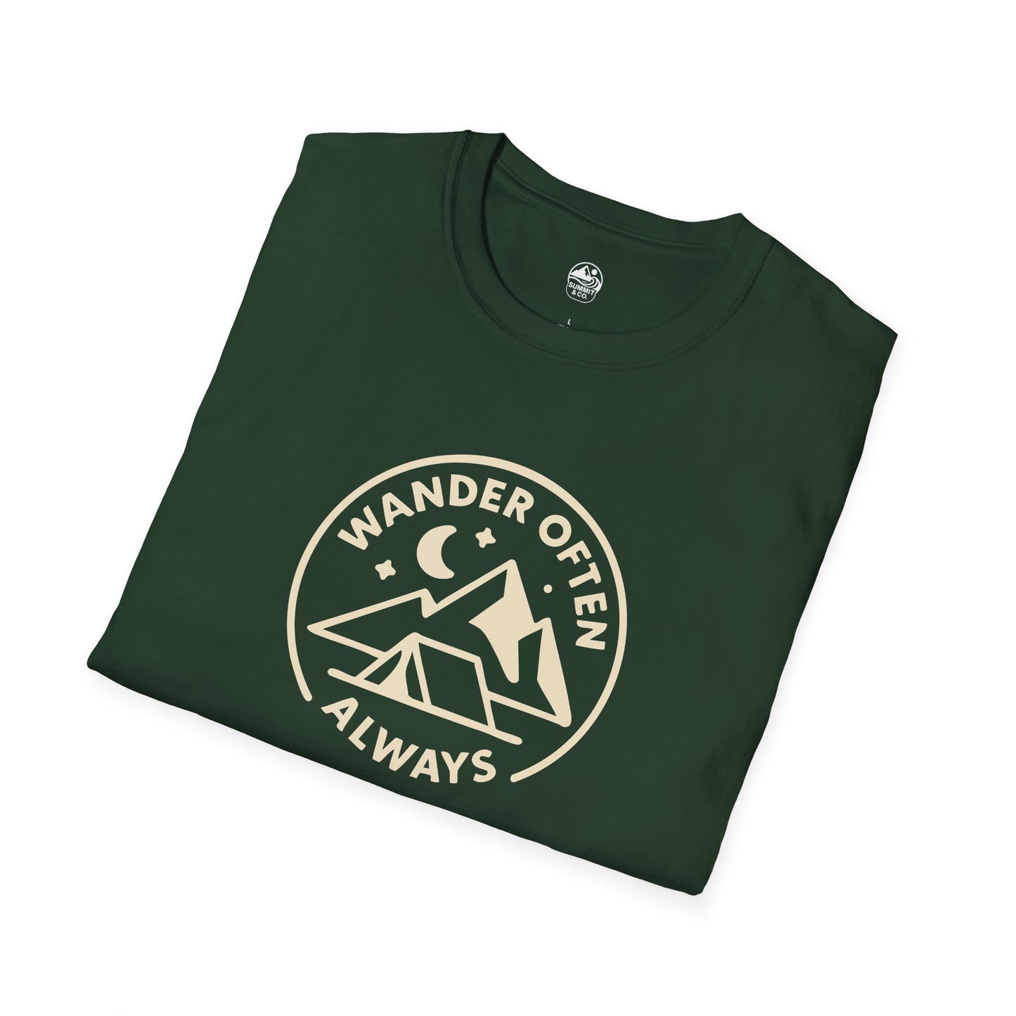 Summit&Co.  Softstyle Tee-Wander Often Always