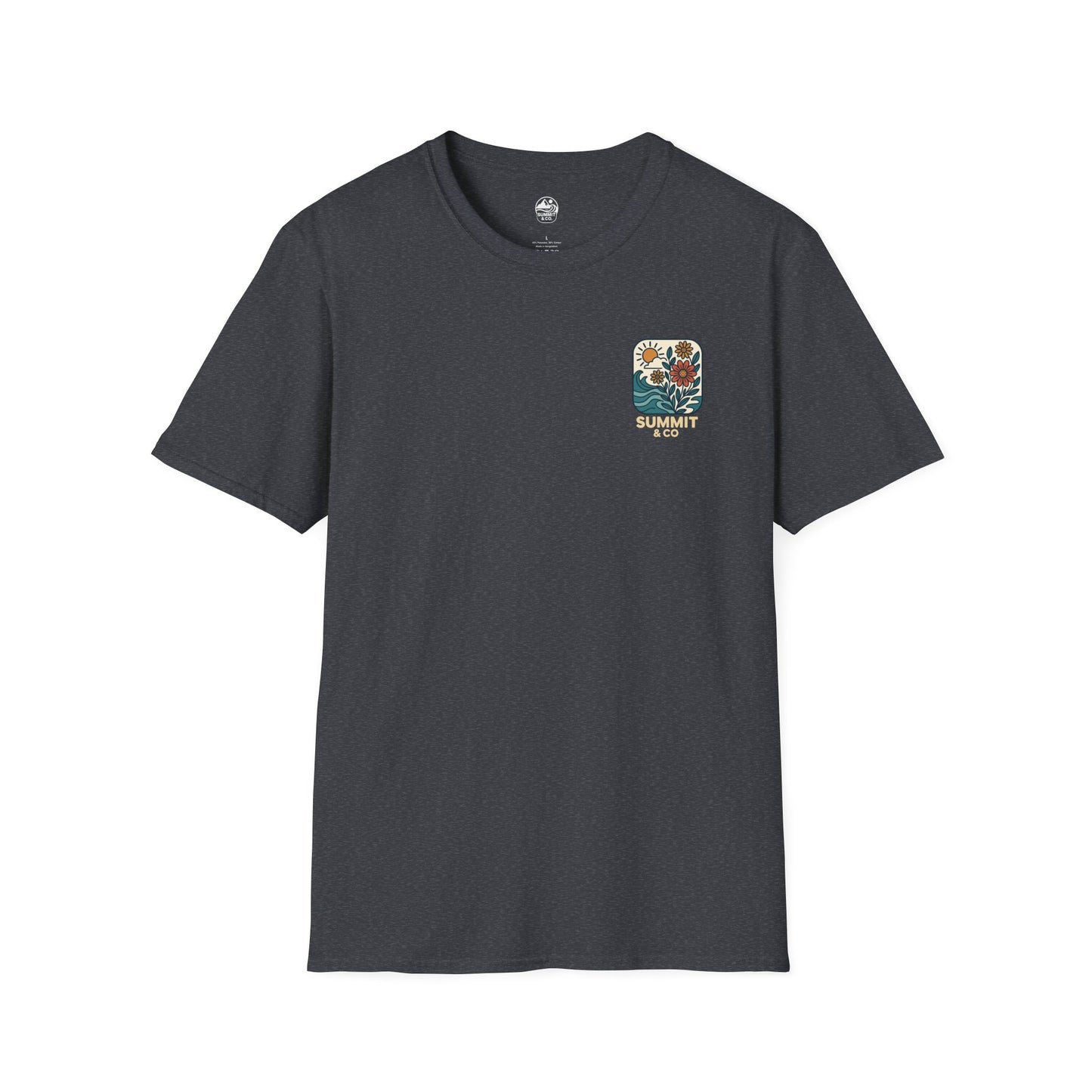 Summit&Co. Softsyle Tee-Floral Logo