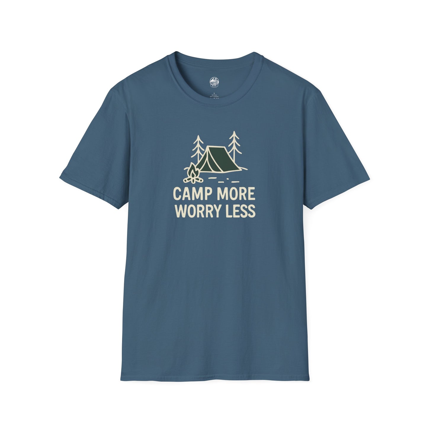 Summit&Co. Softstyle Tee-Camp More Worry Less