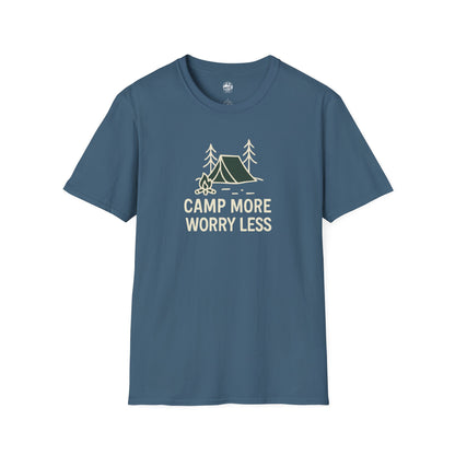 Summit&Co. Softstyle Tee-Camp More Worry Less