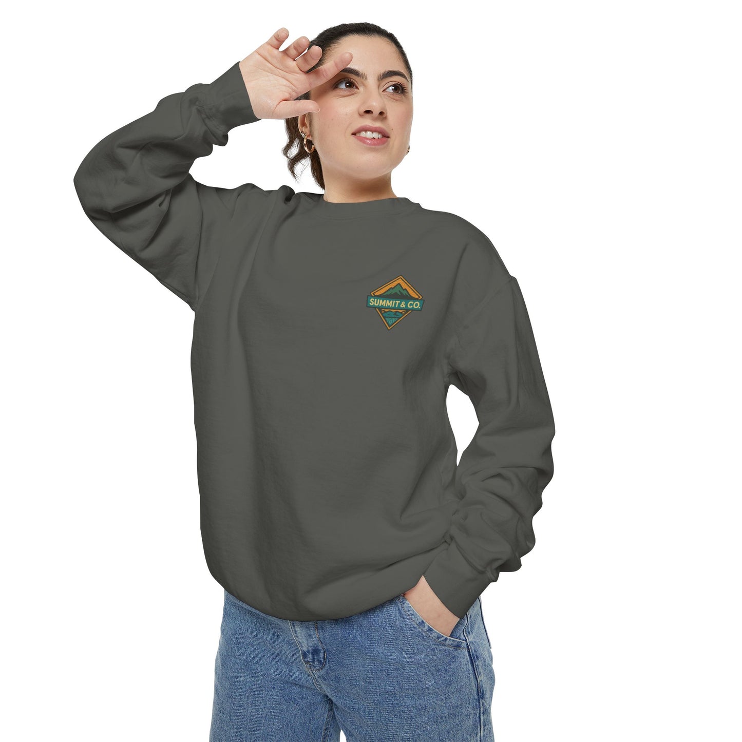 Women's Garment-Dyed Diamond Sweatshirt
