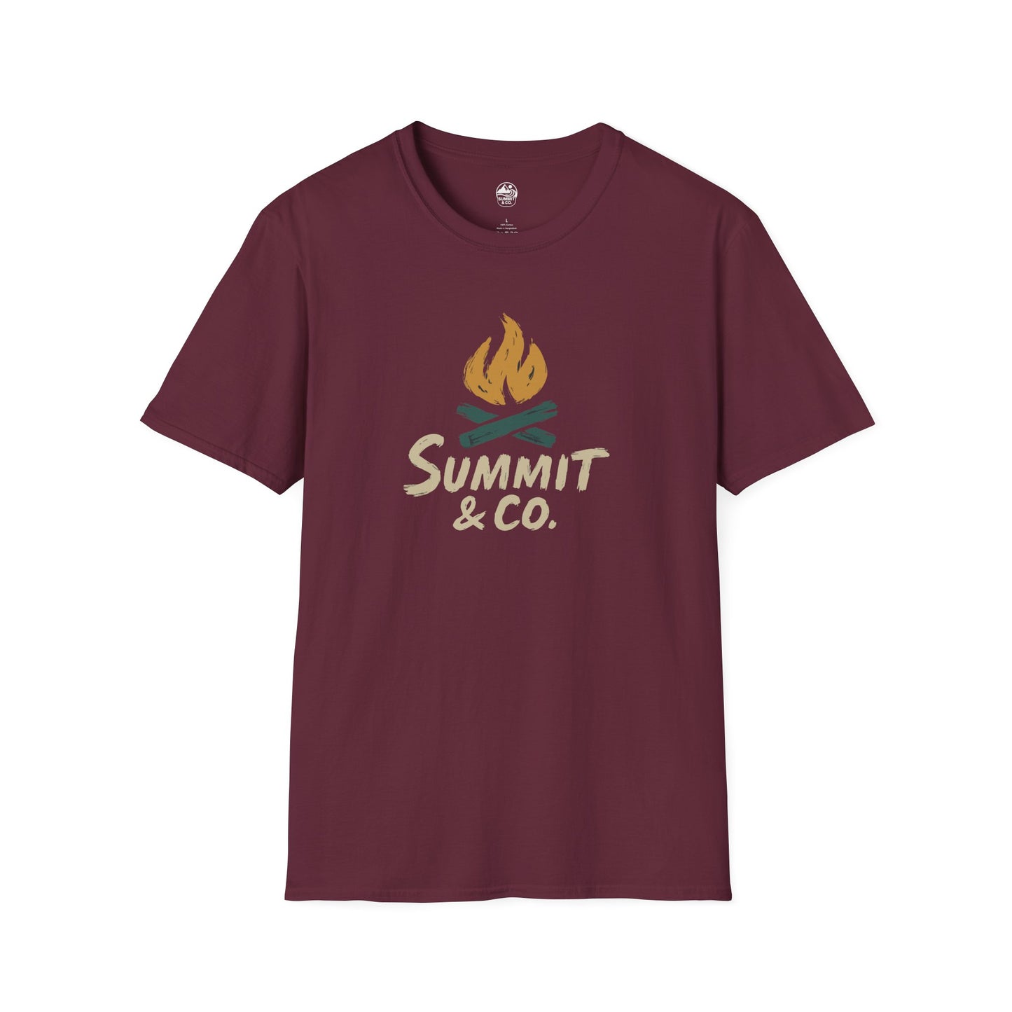 Summit&Co. Softstyle Tee- Brushed Fire