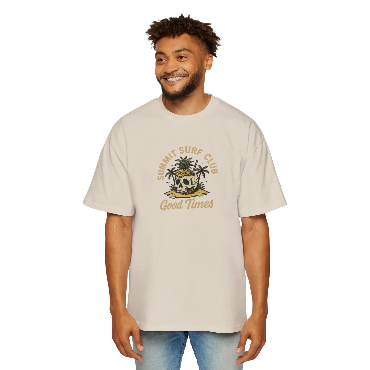 Men's Heavy Oversized Tee-Summit Surf Club