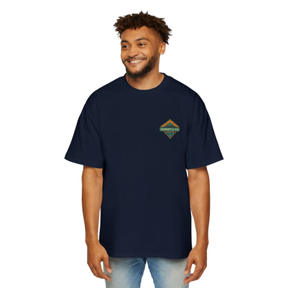 Men's Heavy Oversized Tee-Diamond Logo