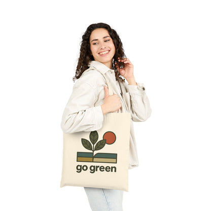 Eco-Friendly Go Green Cotton Canvas Tote Bag