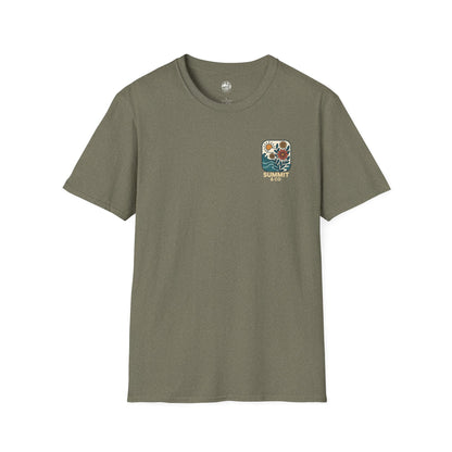 Summit&Co. Softsyle Tee-Floral Logo