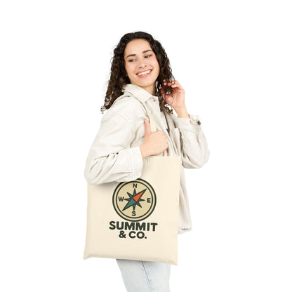 Eco-Friendly Compass Cotton Canvas Tote Bag