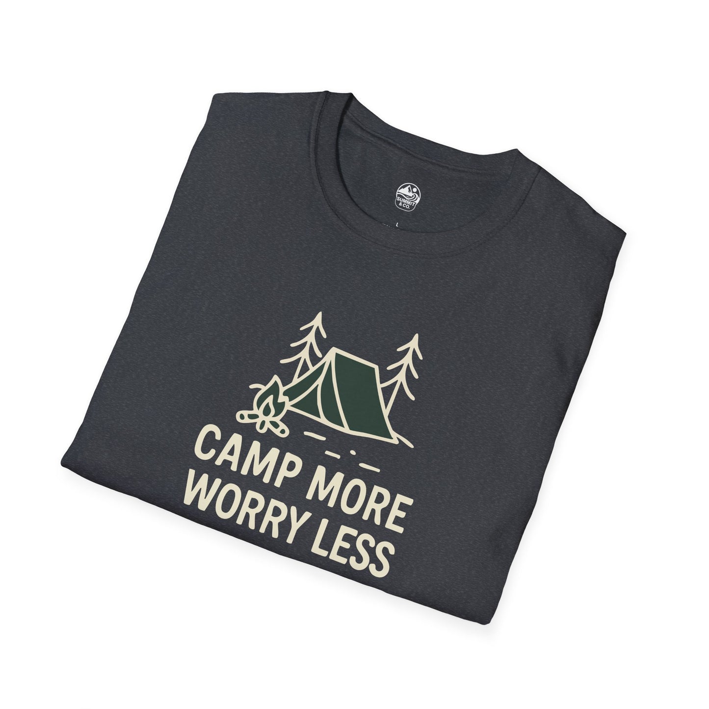 Summit&Co. Softstyle Tee-Camp More Worry Less