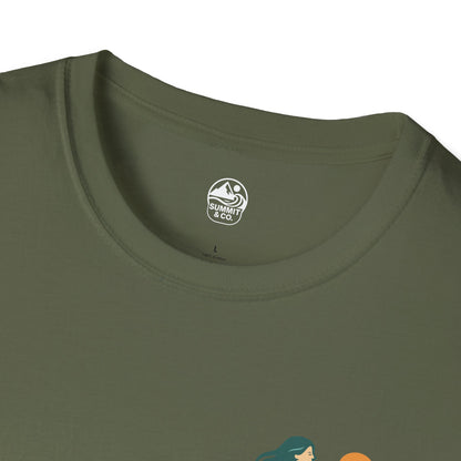 Summit&Co. Softstyle Tee-Surfer Woman Logo