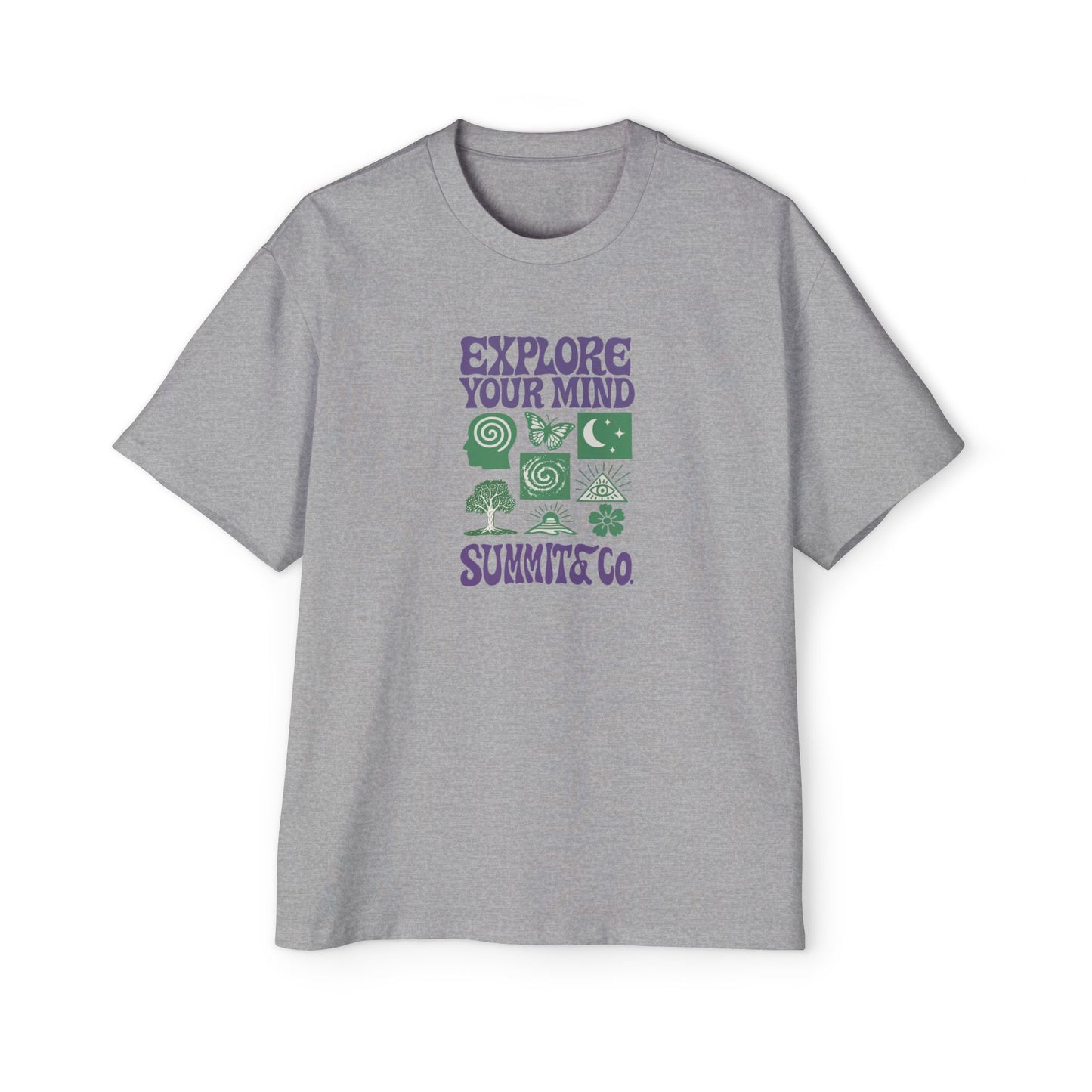 Men's Heavy Oversized Tee - Explore Your Mind T-Shirt