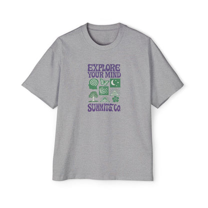 Men's Heavy Oversized Tee - Explore Your Mind T-Shirt