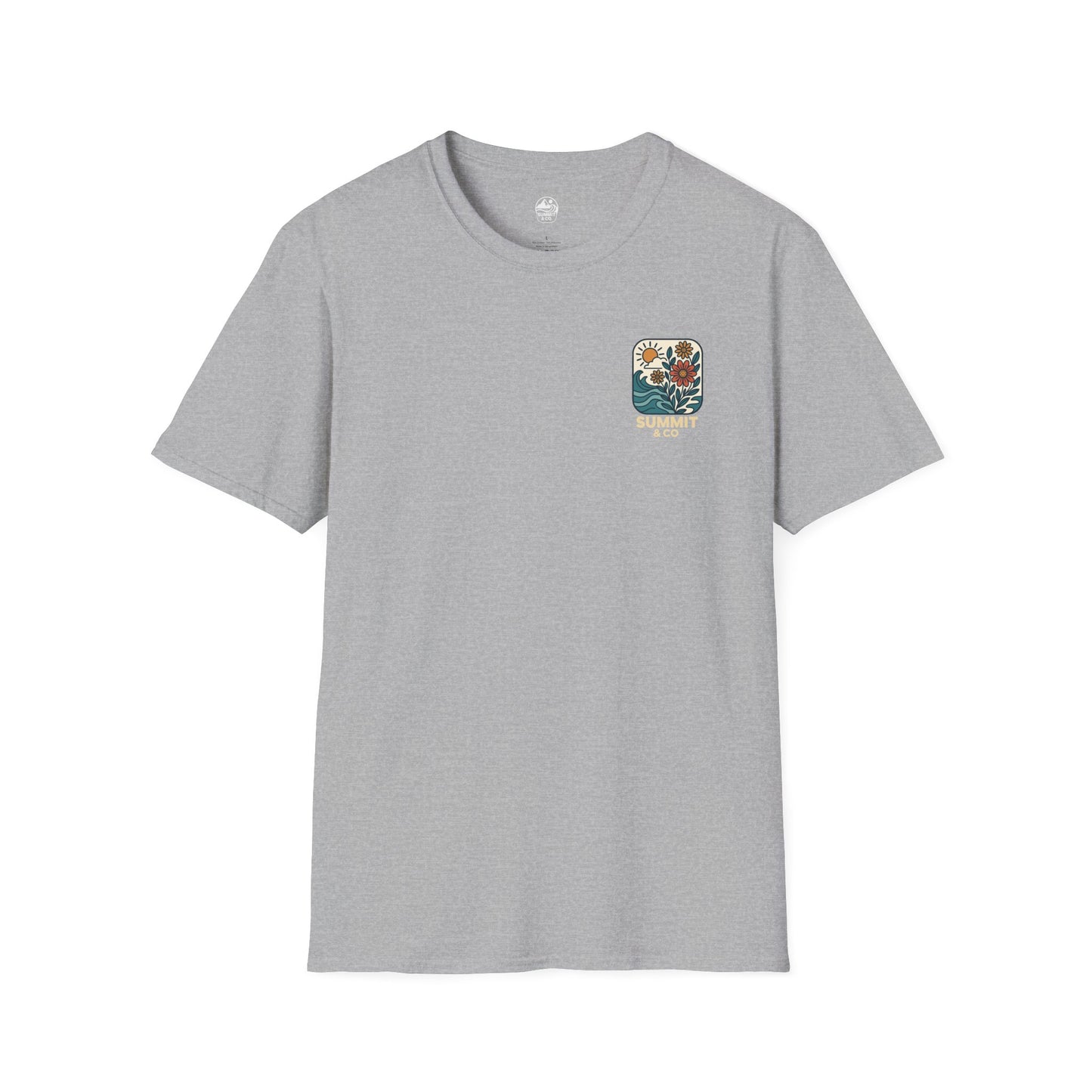 Summit&Co. Softsyle Tee-Floral Logo
