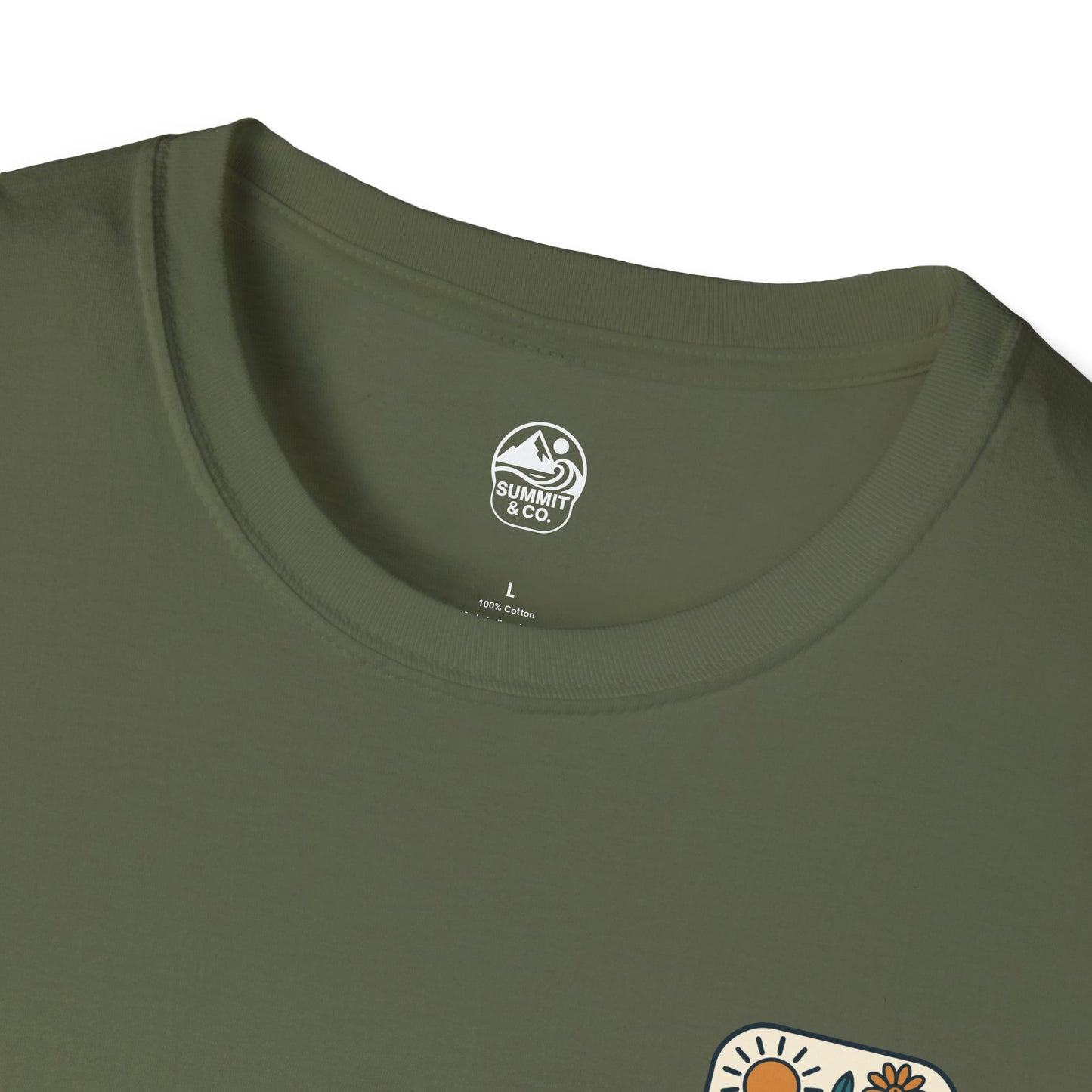 Summit&Co. Softsyle Tee-Floral Logo