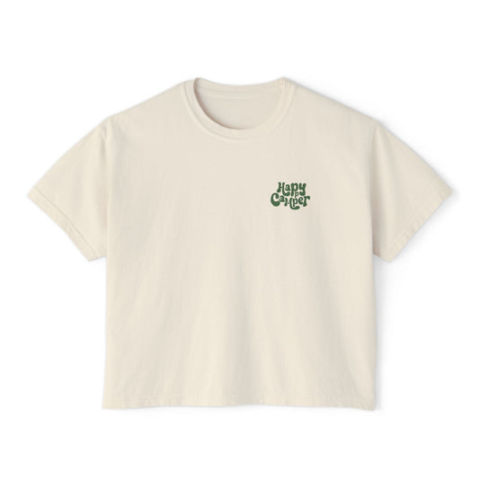 Summit&Co. Women Boxy Tee-Happy Camper