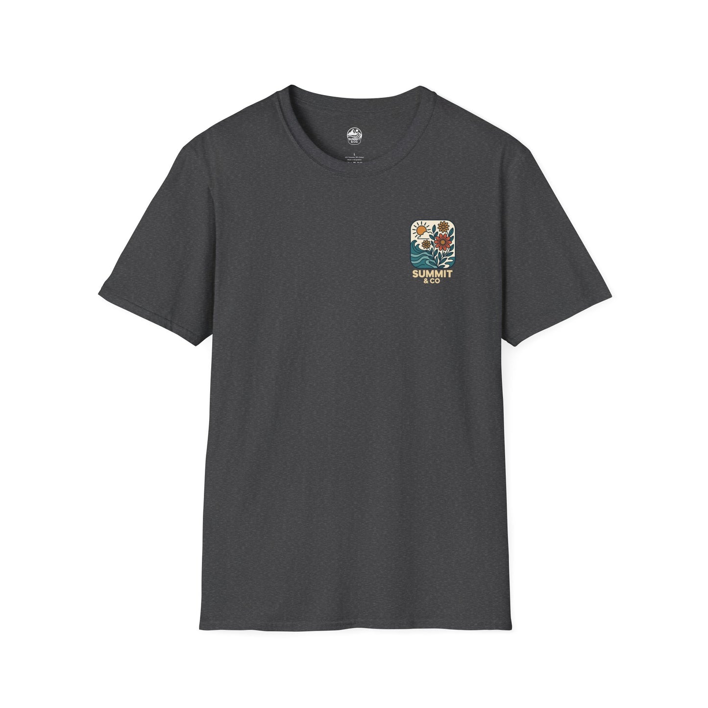 Summit&Co. Softsyle Tee-Floral Logo