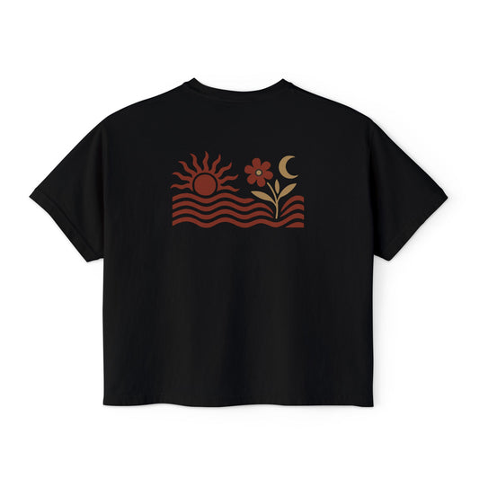 Summit&Co. Women Boxy Tee- Chase The Sun