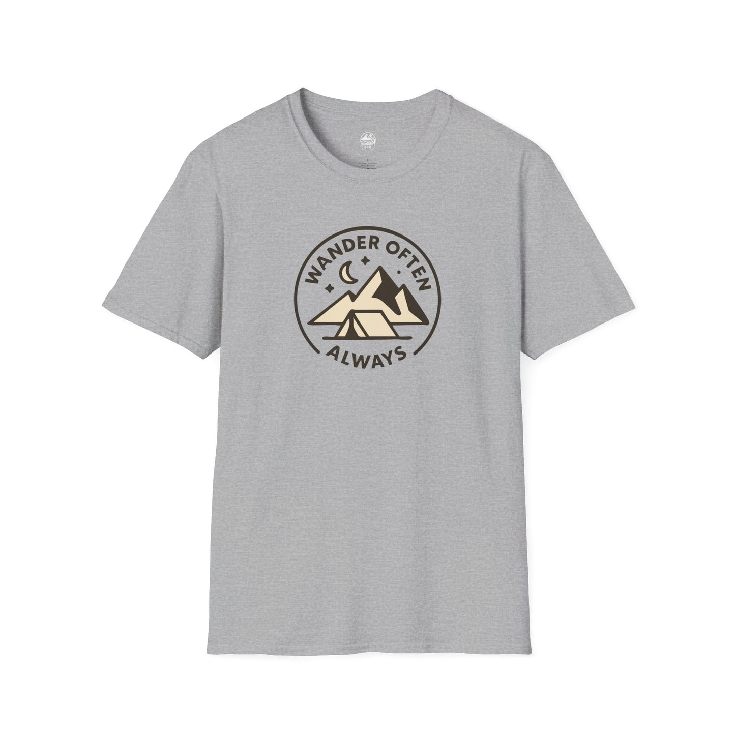 Summit&Co.  Softstyle Tee-Wander Often Always