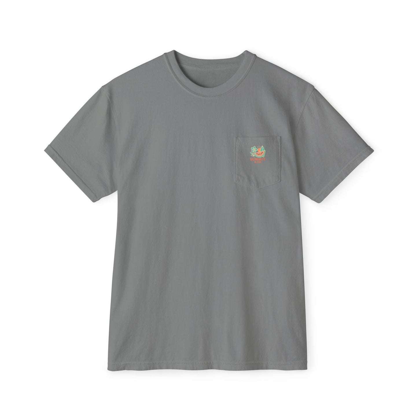 Comfortable Women's Pocket T-Shirt | Watermelon Logo
