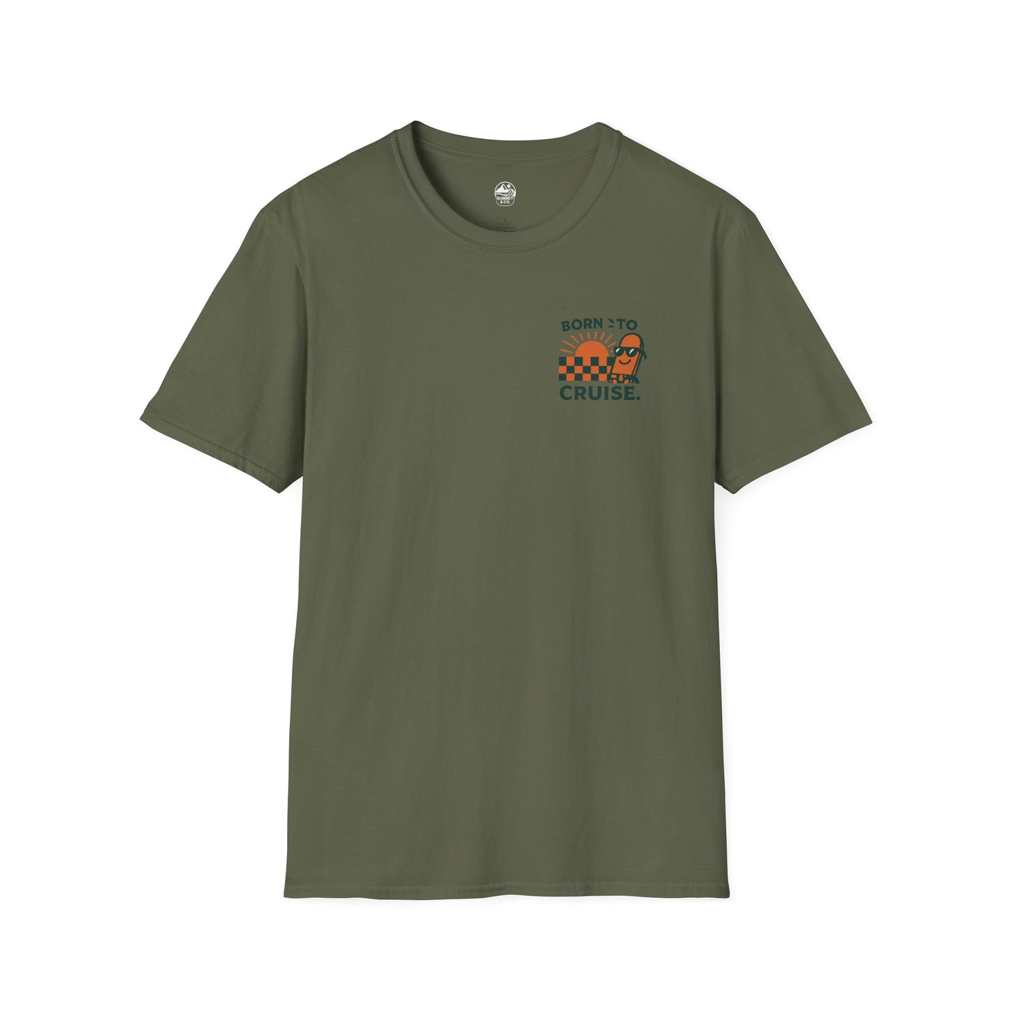Summit&Co. Softstyle Tee-Born To Cruise (w/Back Design)