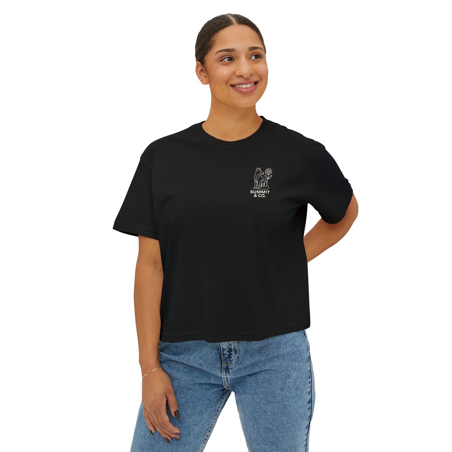 Summit&Co .Fox Women Boxy Tee