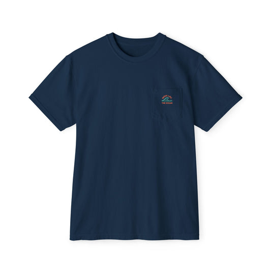 Comfortable Women's Pocket T-Shirt | Move Like The Ocean