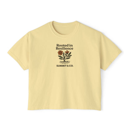 Summit&Co. Rooted in Resillience Women Boxy Tee